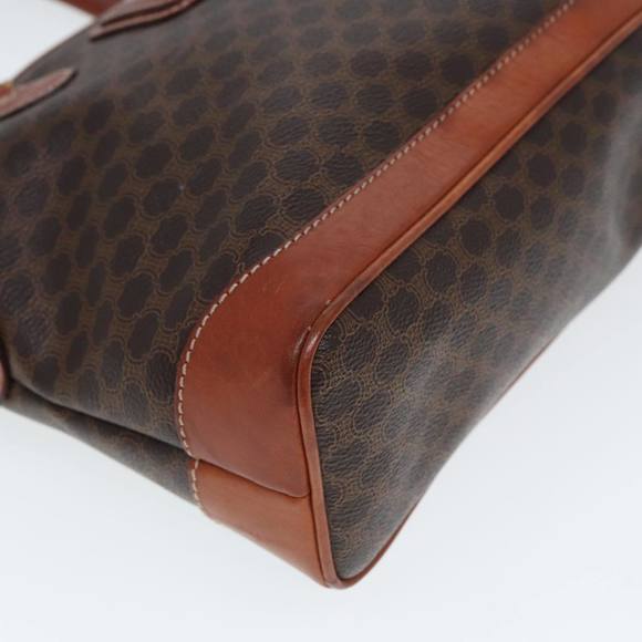 CELINE Macadam Canvas Hand Bag PVC Leather Brown Auth yk13181 - Picture 9 of 16